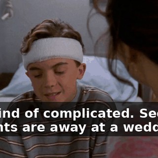 It's kind of complicated. See, my parents are away at a wedding,