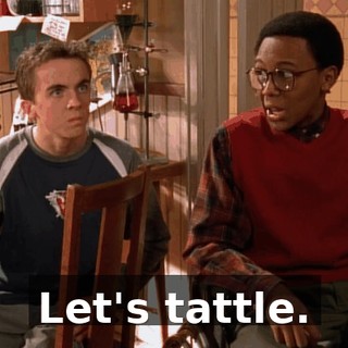 Let's tattle.