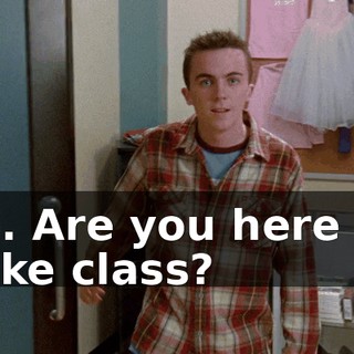 Hi. Are you here to take class?