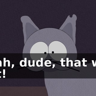 Yeah, dude, that was hot!