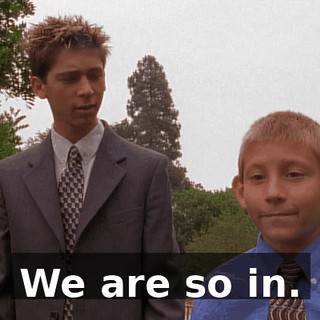 We are so in.