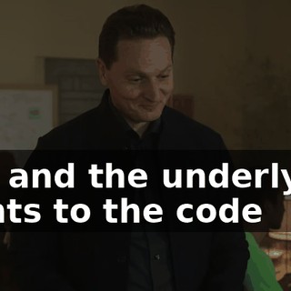 Oh, and the underlying rights to the code