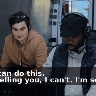 -You can do this. -I'm telling you, I can't. I'm so hot.