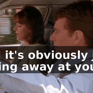 and it's obviously just eating away at you.