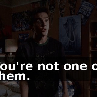 You're not one of them.