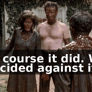 Of course it did. We decided against it.