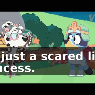 I'm just a scared little princess.