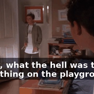 Okay, what the hell was that milk thing on the playground?