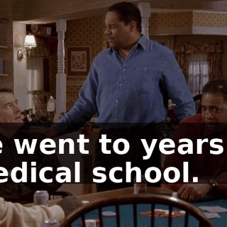 He went to years of medical school.