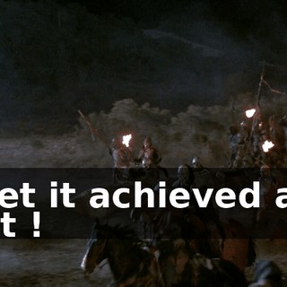 - Get it achieved and fast !