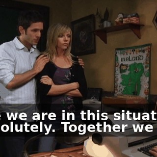 since we are in this situation... - Absolutely. Together we are.