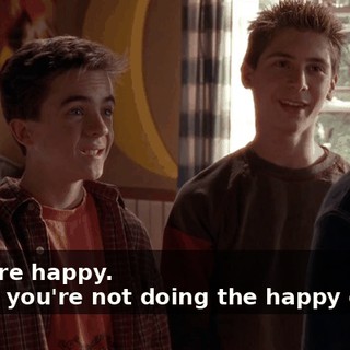 - We are happy. - Well, you're not doing the happy dance.