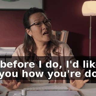 But before I do, I'd like to tell you how you're doing.