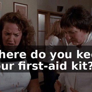 Where do you keep your first-aid kit?