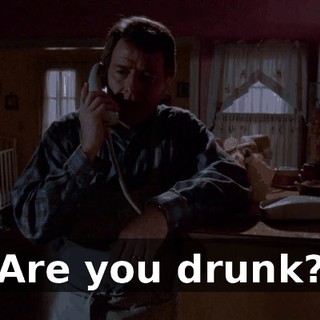 Are you drunk?