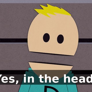 Yes, in the head.