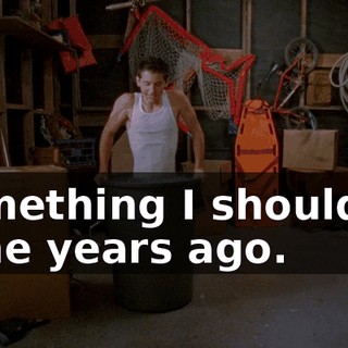 Something I should've done years ago.
