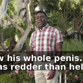 I saw his whole penis. And it was redder than hell.