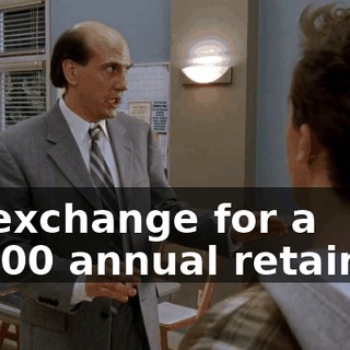 In exchange for a $2,000 annual retainer,