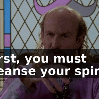 First, you must cleanse your spirit.