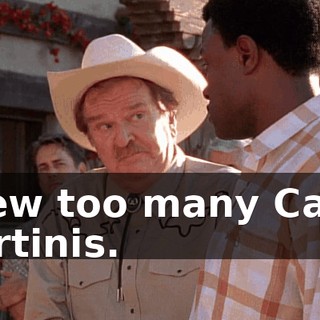 a few too many Cajun martinis.