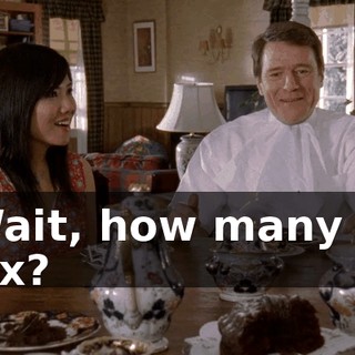Wait, how many is six?