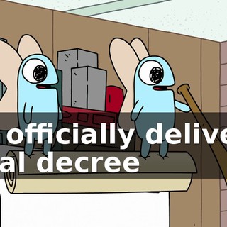 We officially deliver a royal decree