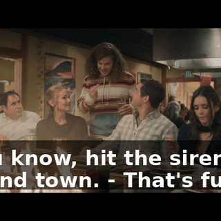 - You know, hit the siren, zip around town. - That's fun.