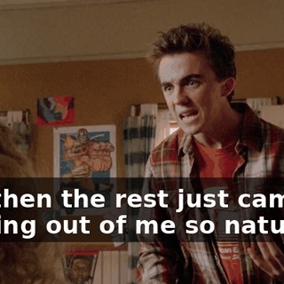 and then the rest just came pouring out of me so naturally.