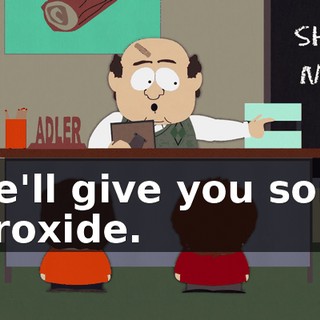 She'll give you some peroxide.