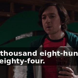 One thousand eight-hundred and eighty-four.