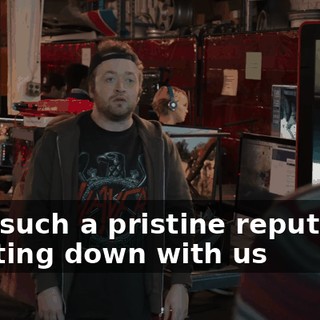 with such a pristine reputation it sitting down with us