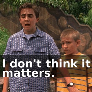 I don't think it matters.