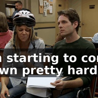 I'm starting to come down pretty hard.