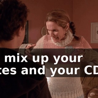 you mix up your plates and your CDs...