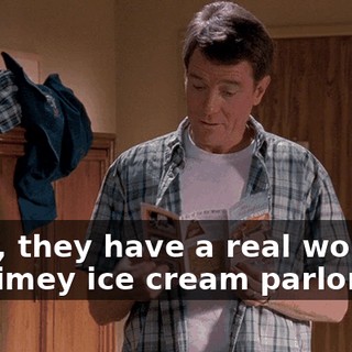 Look, they have a real working old-timey ice cream parlor.