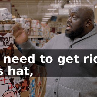 We need to get rid of this hat,