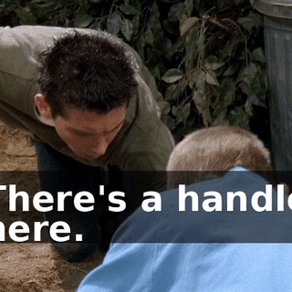 There's a handle here.