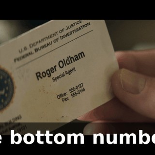 The bottom number…