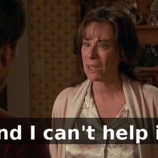 And I can't help it.