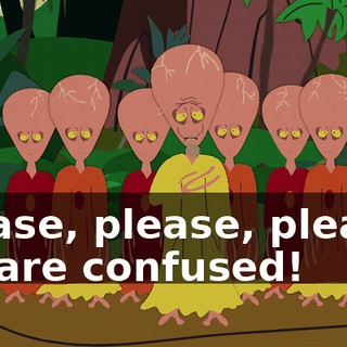 Please, please, please, we are confused!