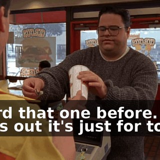 Heard that one before. Turns out it's just for today.