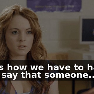 this is how we have to handle it. To say that someone...