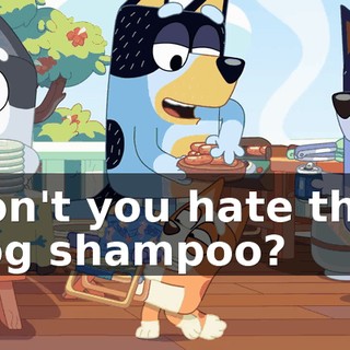 Don't you hate that dog shampoo?