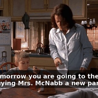 And tomorrow you are going to the store and buying Mrs. McNabb a new parakeet!