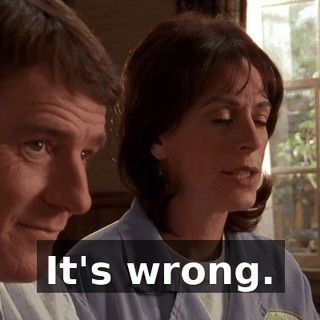 It's wrong.