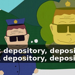 Book depository, depository, book depository, depository.