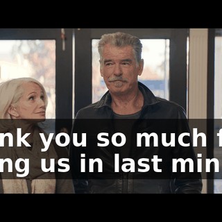Thank you so much for fitting us in last minute.