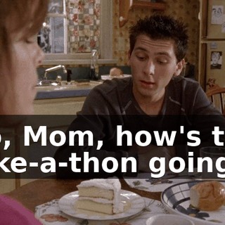 So, Mom, how's the bike-a-thon going?