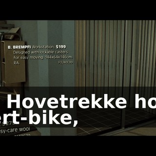 the Hovetrekke home exert-bike,